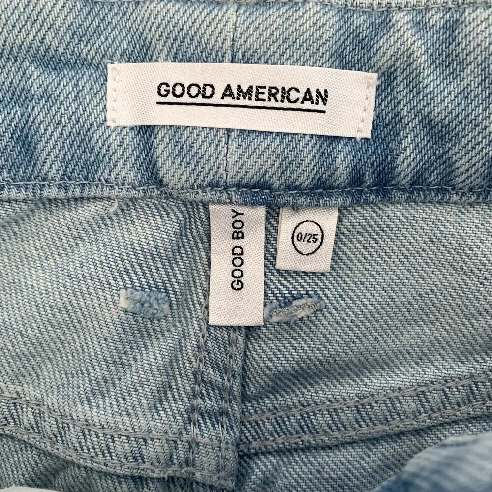 NEW‎ Good American Good Boy Jeans in Blue456